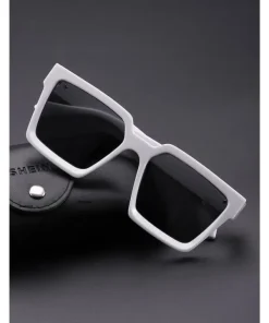 White frame Black lense Stylish Sunglasses