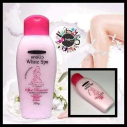 White spa lotion
