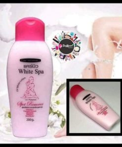 White spa lotion