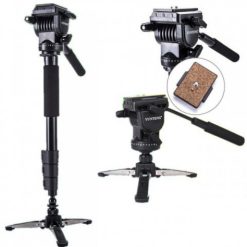 Yunteng VCT-588 Fluid Drag Head Camera Monopod and Tripod
