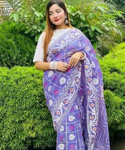 Skin Print Hulf Shilk Sharee
