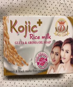 kojic rice milk gluta and aroma oil soap 160g