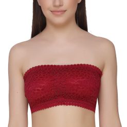 Strapless Bra Maroon