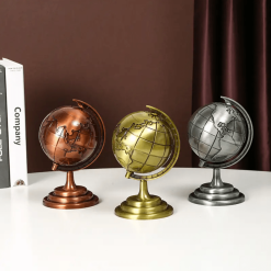 World Map 3D Rotating Globe Decoration Gift