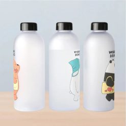 1000ml Cute Panda Bear Cup Water Bottles With Straw price in Bangladesh,2
