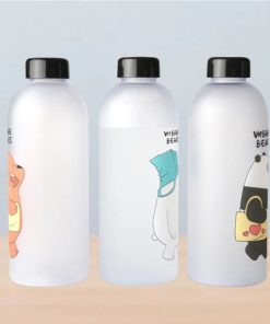 1000ml Cute Panda Bear Cup Water Bottles With Straw price in Bangladesh,2