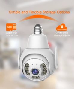 360 Degree Panoramic Lamp Holder Camera, Two-way Voice Intercom,3