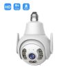 360 Degree Panoramic Lamp Holder Camera, Two-way Voice Intercom,