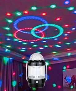 Rechargeable 2-in-1 Outdoor Camping Lamp & Disco/Fancy Light Stage Light with USB Cable (Random color)
