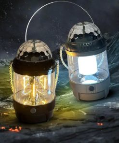 Rechargeable 2-in-1 Outdoor Camping Lamp & Disco/Fancy Light Stage Light with USB Cable (Random color) 2