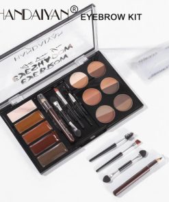 HANDAIYAN-12 Colors Eyebrow Makeup Plate Natural Long Lasting Brown Kit