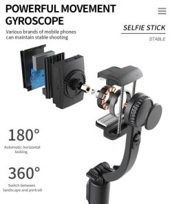 Q08 Gimbal Stabilizer Bluetooth Remote Control Tripod Selfie Stick