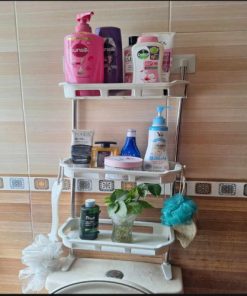 Shelf Above The Toilet Tank,Toilet Rack,Punch-free Multi-functional Storage Rack With Supporting Feet Bathroom Accessories