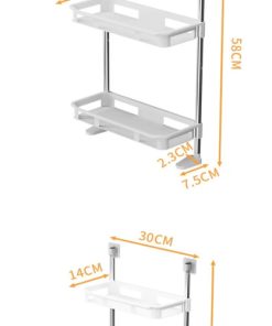 Shelf Above The Toilet Tank,Toilet Rack,Punch-free Multi-functional Storage Rack With Supporting Feet Bathroom Accessories 3