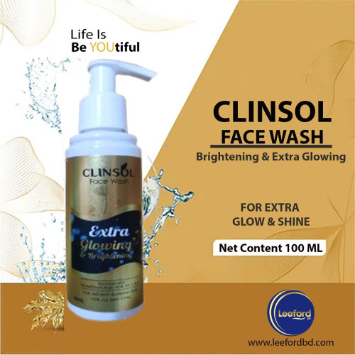 Clinsol Extra Glowing & Brightening Face Wash- 100ML