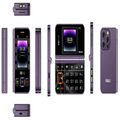 Mini Folding Phone Dual Display Dual Sim