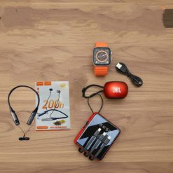 Smart Gadget Combo 4 in 1 | Powerbank + Smartwatch + Bluetooth Speaker + Neckband